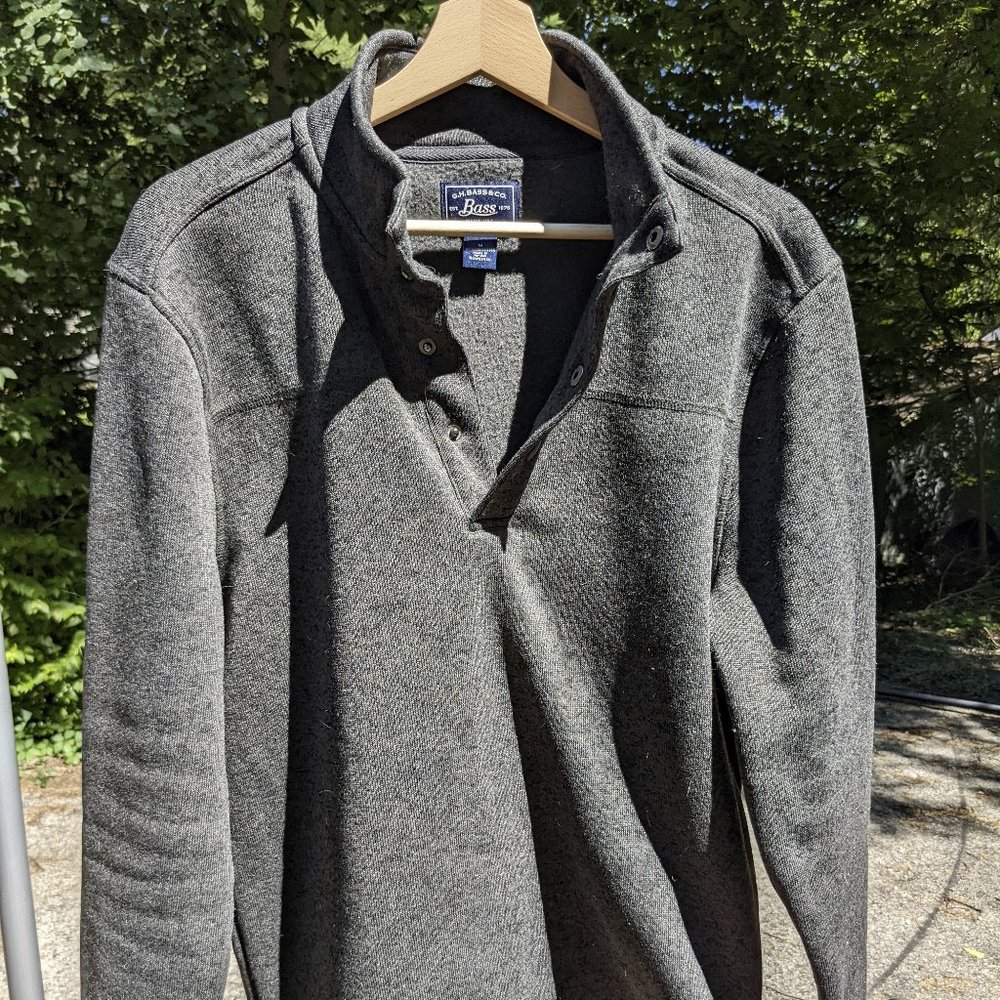 G.H. Bass Half-Zip Button Pullover
